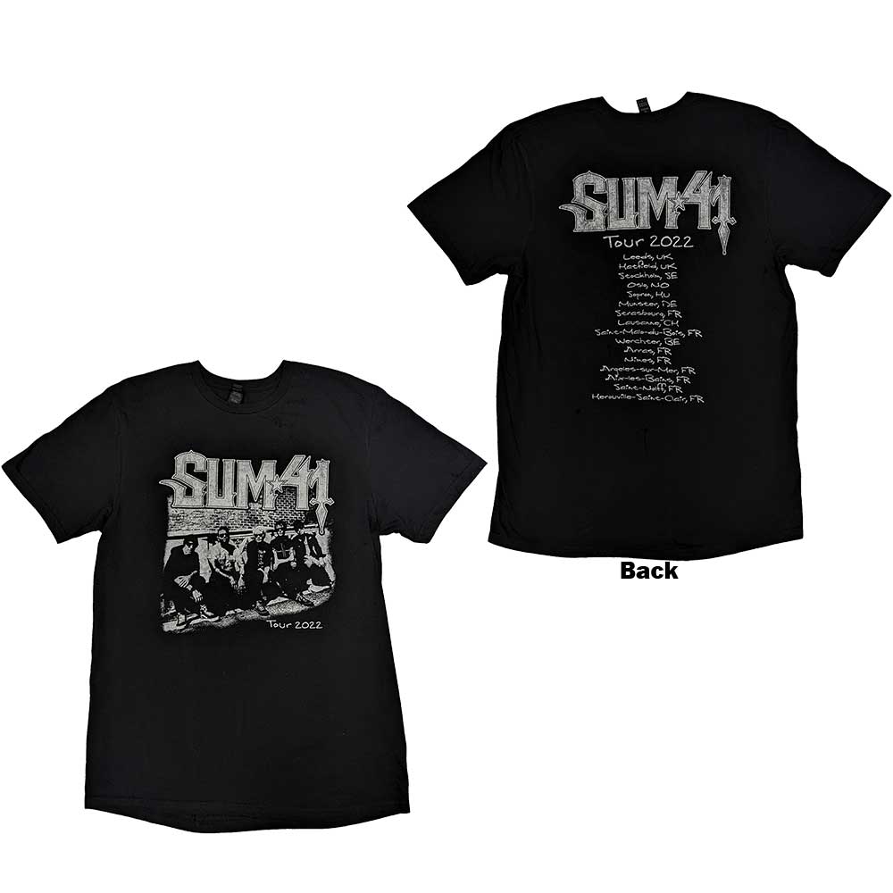 SUM 41 Attractive T-Shirt, Band Photo European Tour 2022