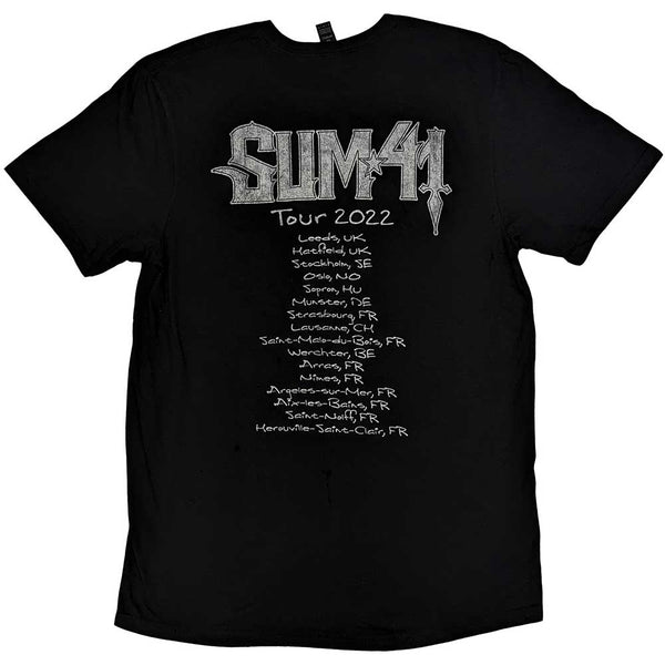 SUM 41 Attractive T-Shirt, Band Photo European Tour 2022
