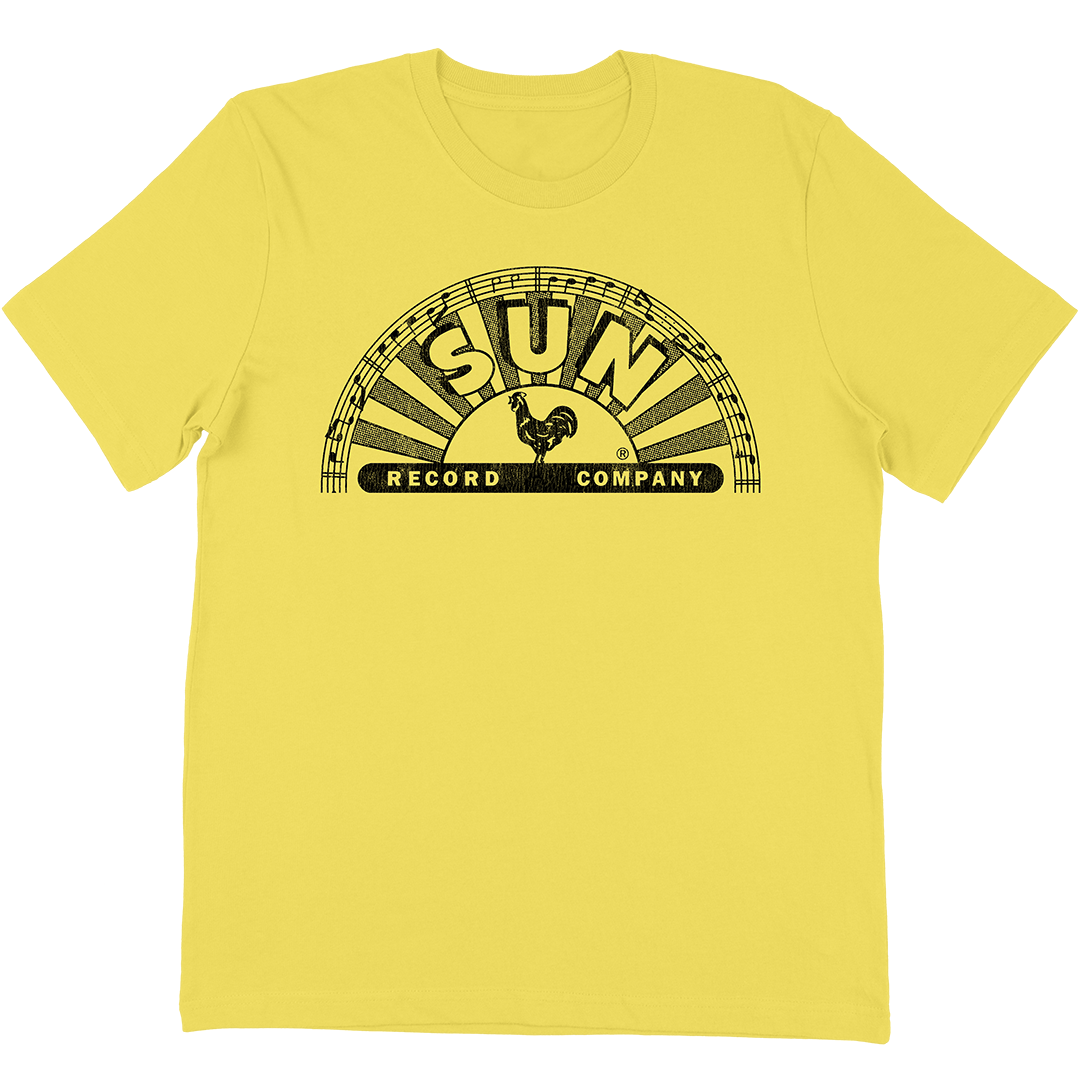 Sun Records Half Circle Logo T-Shirt In Yellow