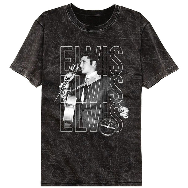 SUN RECORDS Mineral Wash T-Shirt, Elvis