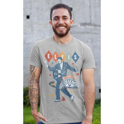 SUN RECORDS Eye-Catching T-Shirt, Elvis Retro Shapes