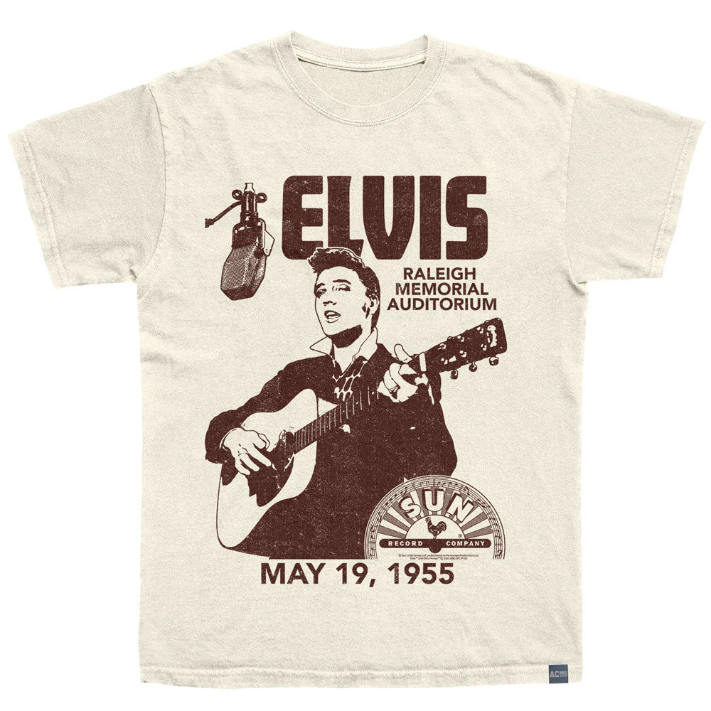 SUN RECORDS Made in USA T-Shirt, RALEIGH MAY 19 1955