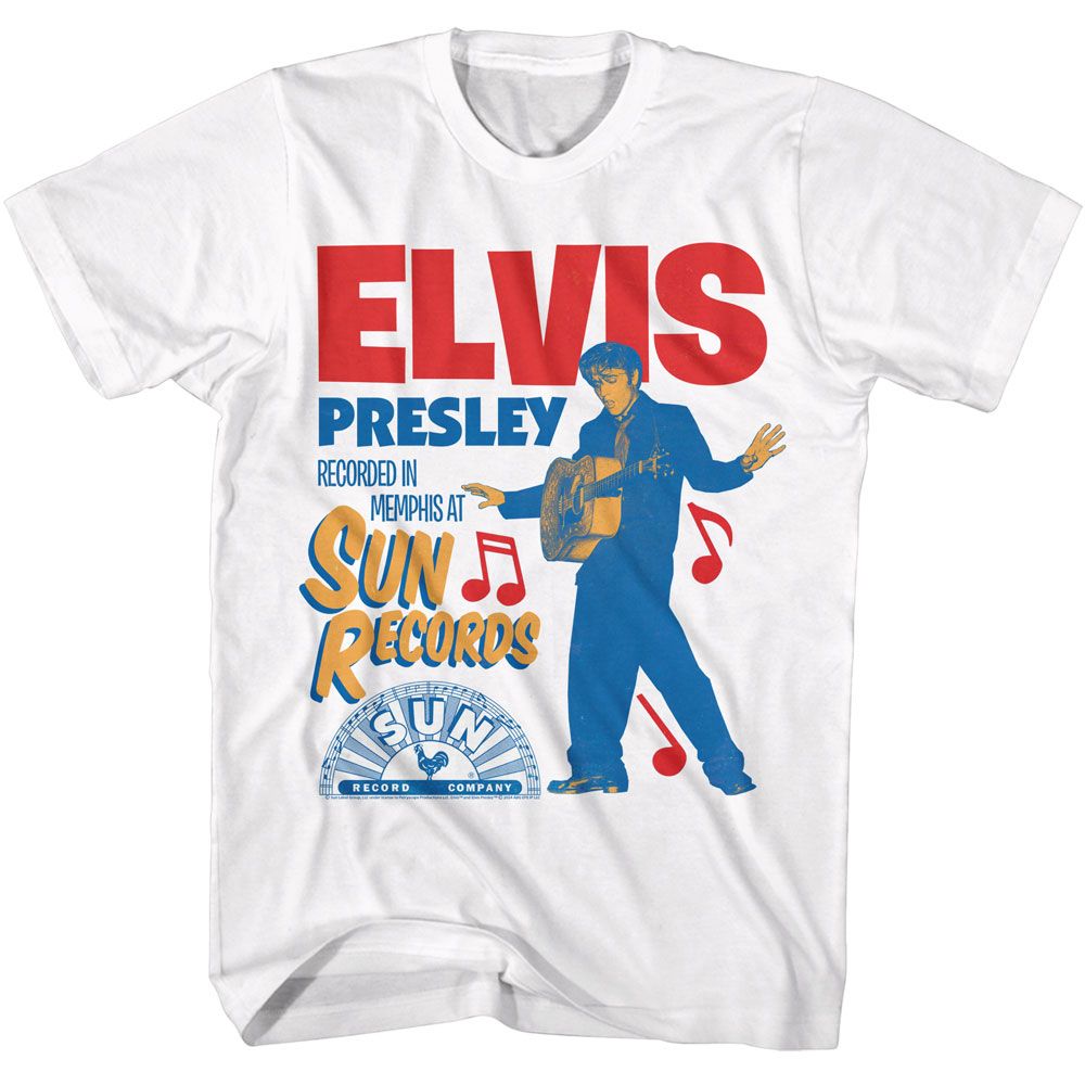 SUN RECORDS Eye-Catching T-Shirt, Recorded in Memphis