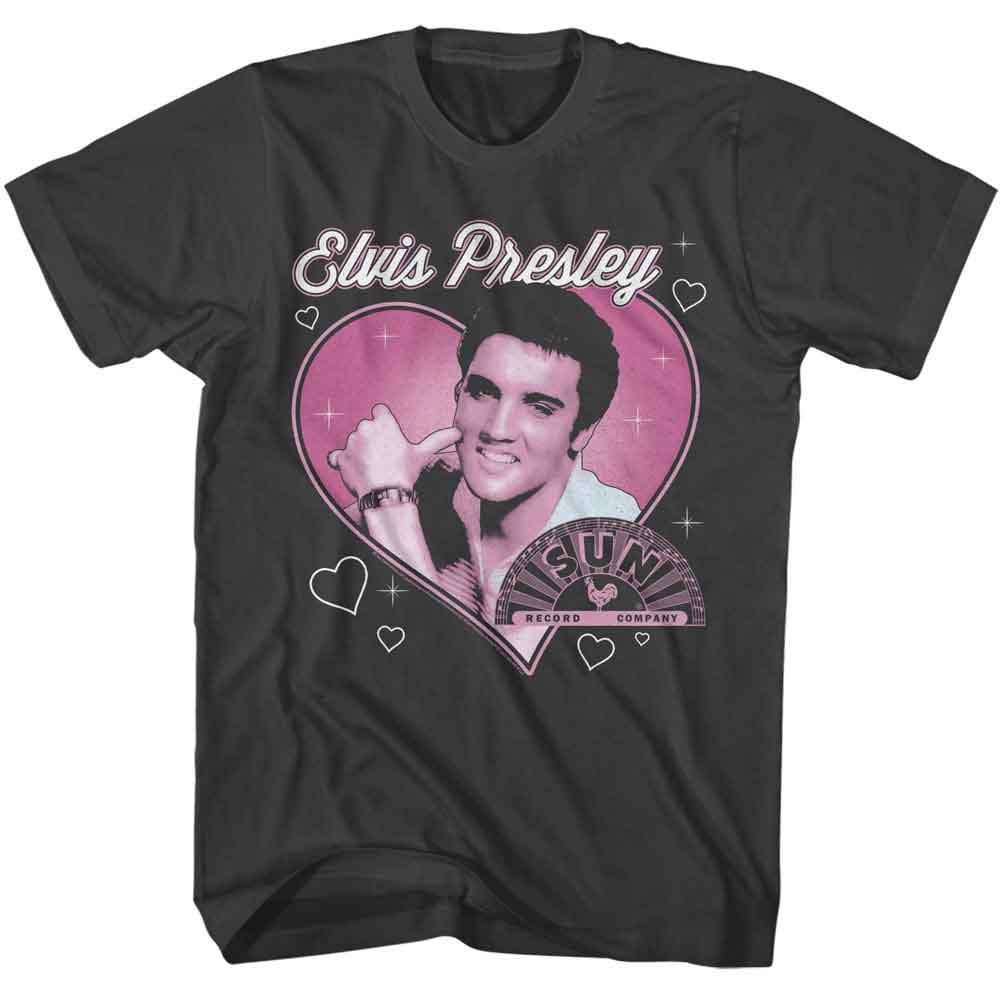 SUN RECORDS Eye-Catching T-Shirt, Elvis Heart