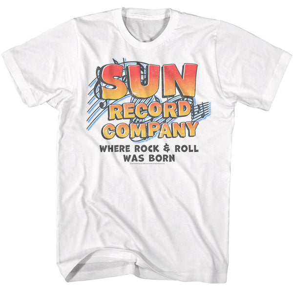 SUN RECORDS Eye-Catching T-Shirt, Music Notes