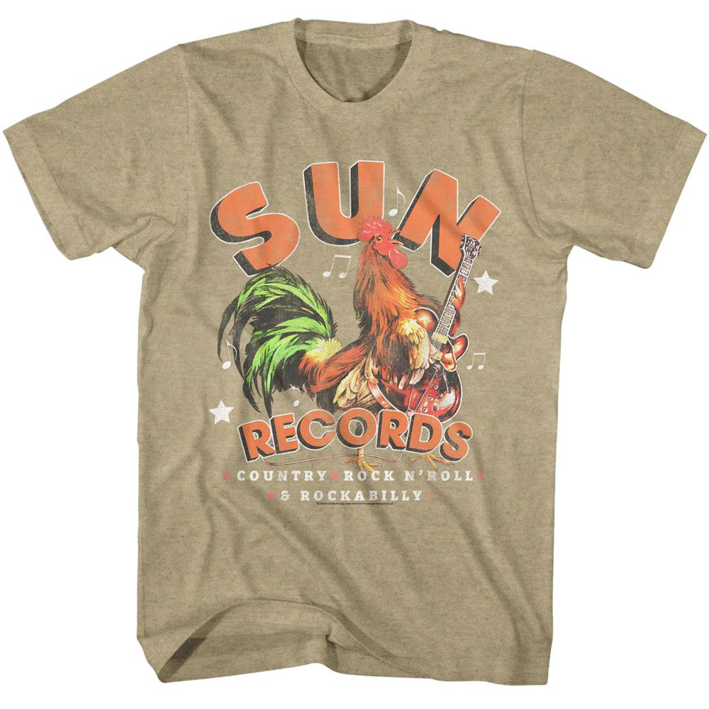 SUN RECORDS Eye-Catching T-Shirt, Country and Rock