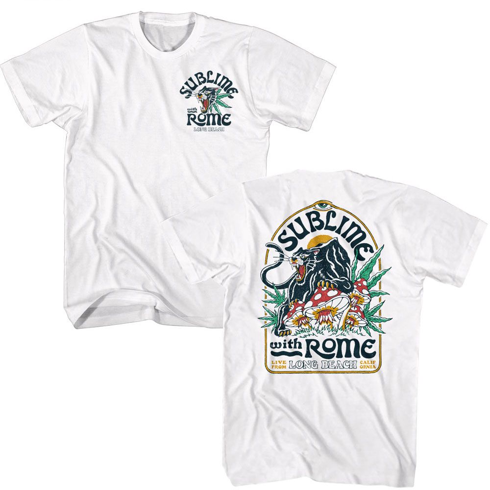 SUBLIME WITH ROME Eye-Catching T-Shirt, Panther Mushrooms