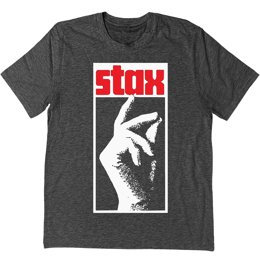 Stax Records Halftone Snap T-Shirt In Charcoal Grey