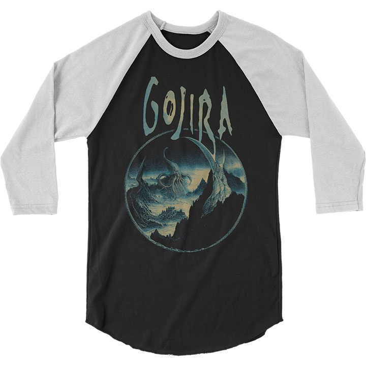 GOJIRA Powerful Raglan, Sea Creatures