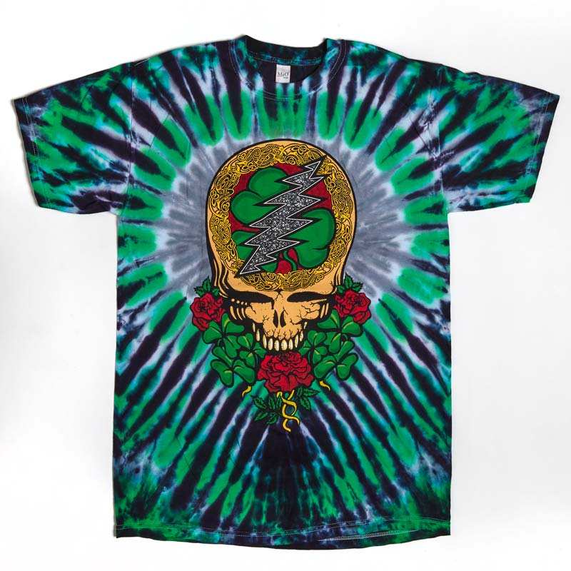 GRATEFUL DEAD Tie Dye T-Shirt, Shamrock