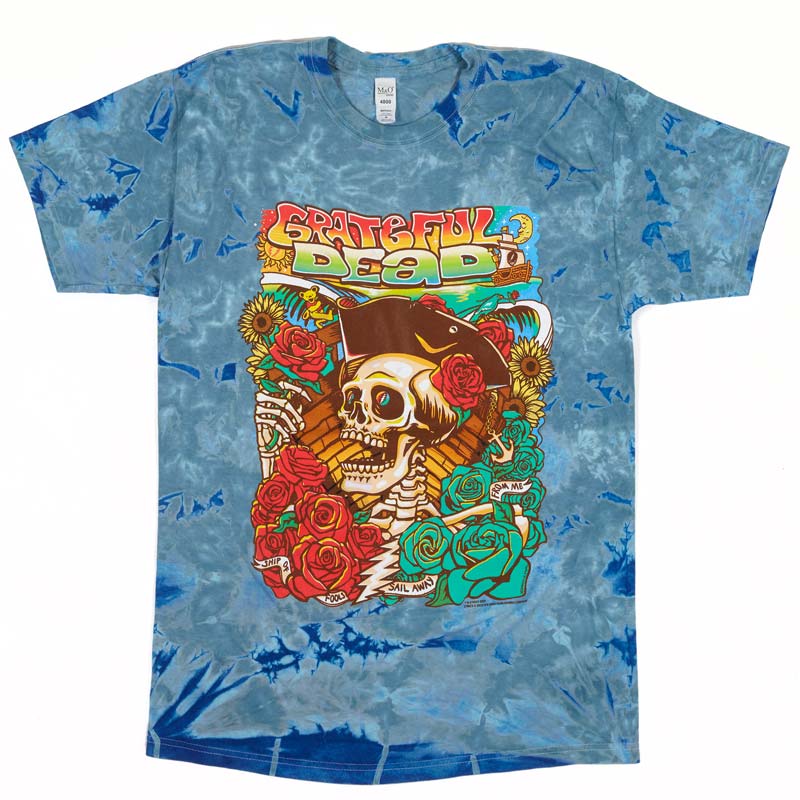 GRATEFUL DEAD Tie Dye T-Shirt, Ship of Fools