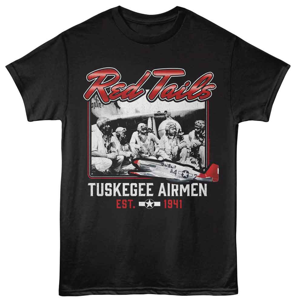 TUSKEGEE AIRMEN Eye-Catching T-Shirt, RED TAILS
