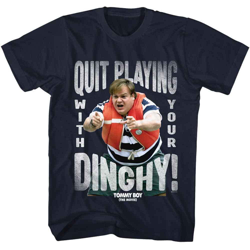 TOMMY BOY Eye-Catching T-Shirt, QUIT PLAYING