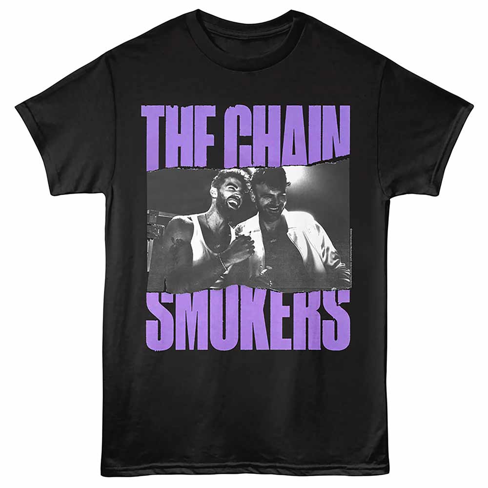 THE CHAINSMOKERS Eye-Catching T-Shirt, RIPPED PHOTO