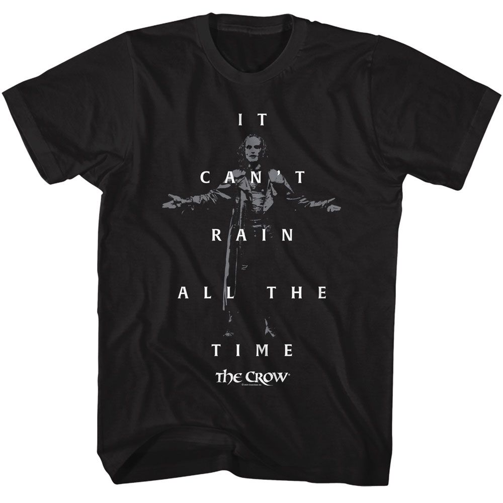 THE CROW Eye-Catching T-Shirt, Rain Quote