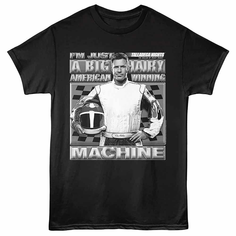 TALLADEGA NIGHTS Eye-Catching T-Shirt, BIG HAIRY AMERICAN