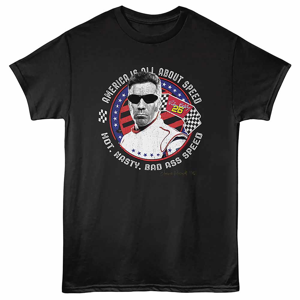 TALLADEGA NIGHTS Eye-Catching T-Shirt, AMERICA IS ABOUT SPEED