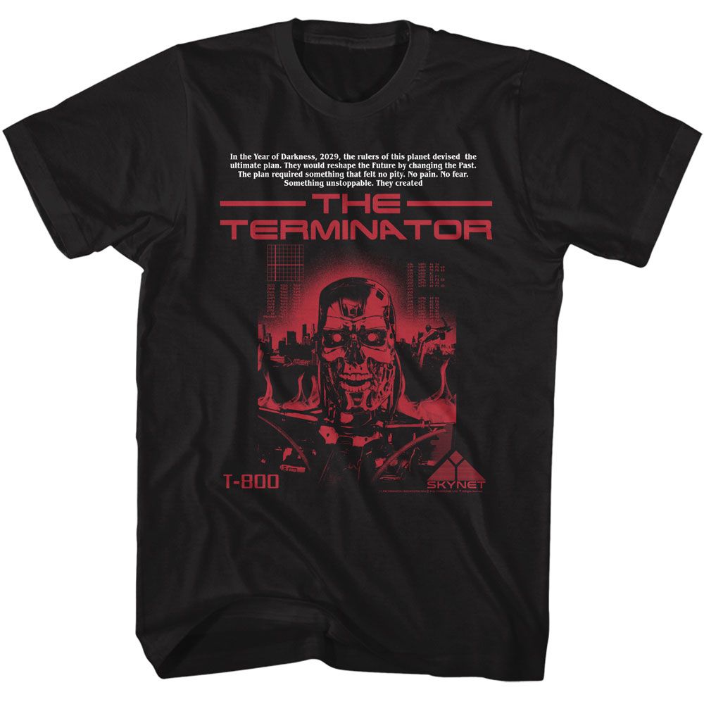 TERMINATOR Eye-Catching T-Shirt, T 800 WITHOUT BOTTOM TEXT