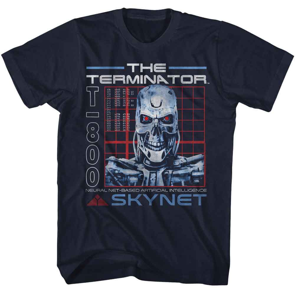 TERMINATOR Eye-Catching T-Shirt, SKYNET ENDOSKELETON