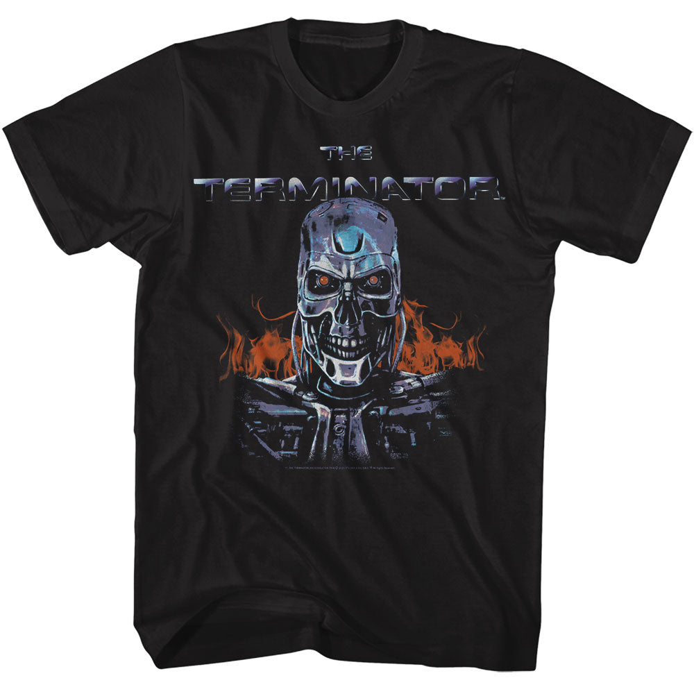 TERMINATOR Eye-Catching T-Shirt, FLAMES