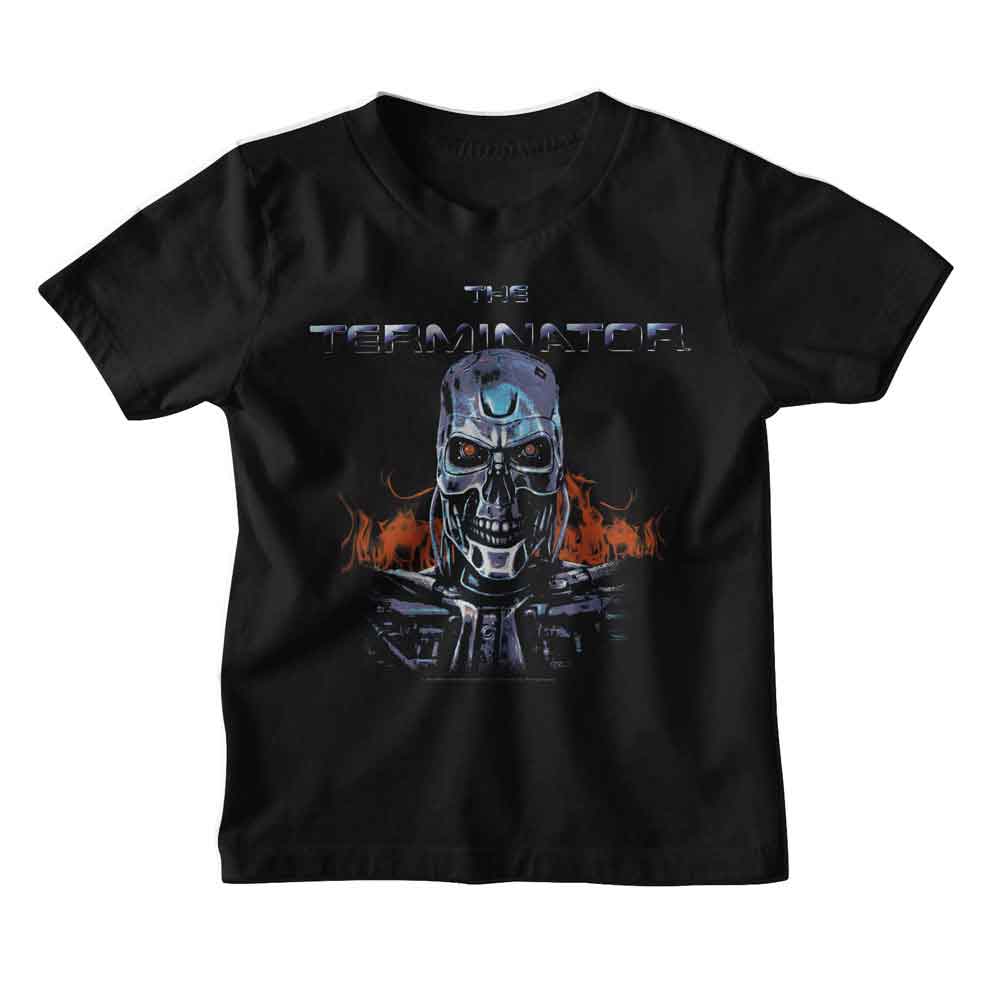 TERMINATOR Kids T-Shirt, FLAMES