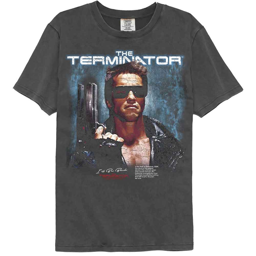 TERMINATOR Garment Dye JACKET PISTOL POSTER T-Shirt