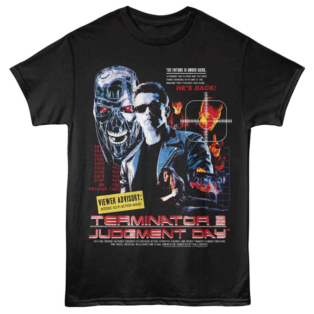 TERMINATOR Famous T-Shirt, VIEWER ADVISORY