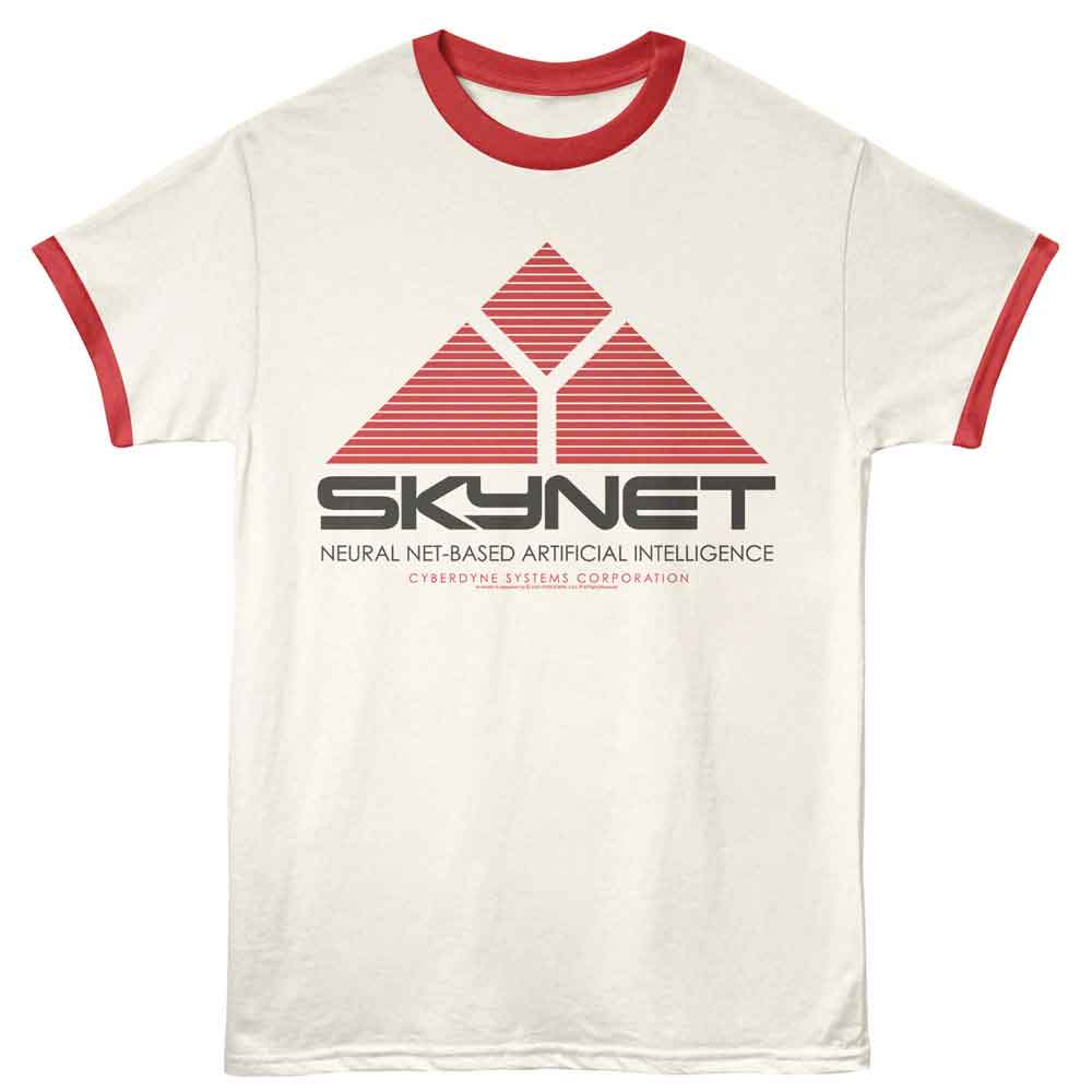TERMINATOR Ringer T-Shirt, SKYNET LOGO