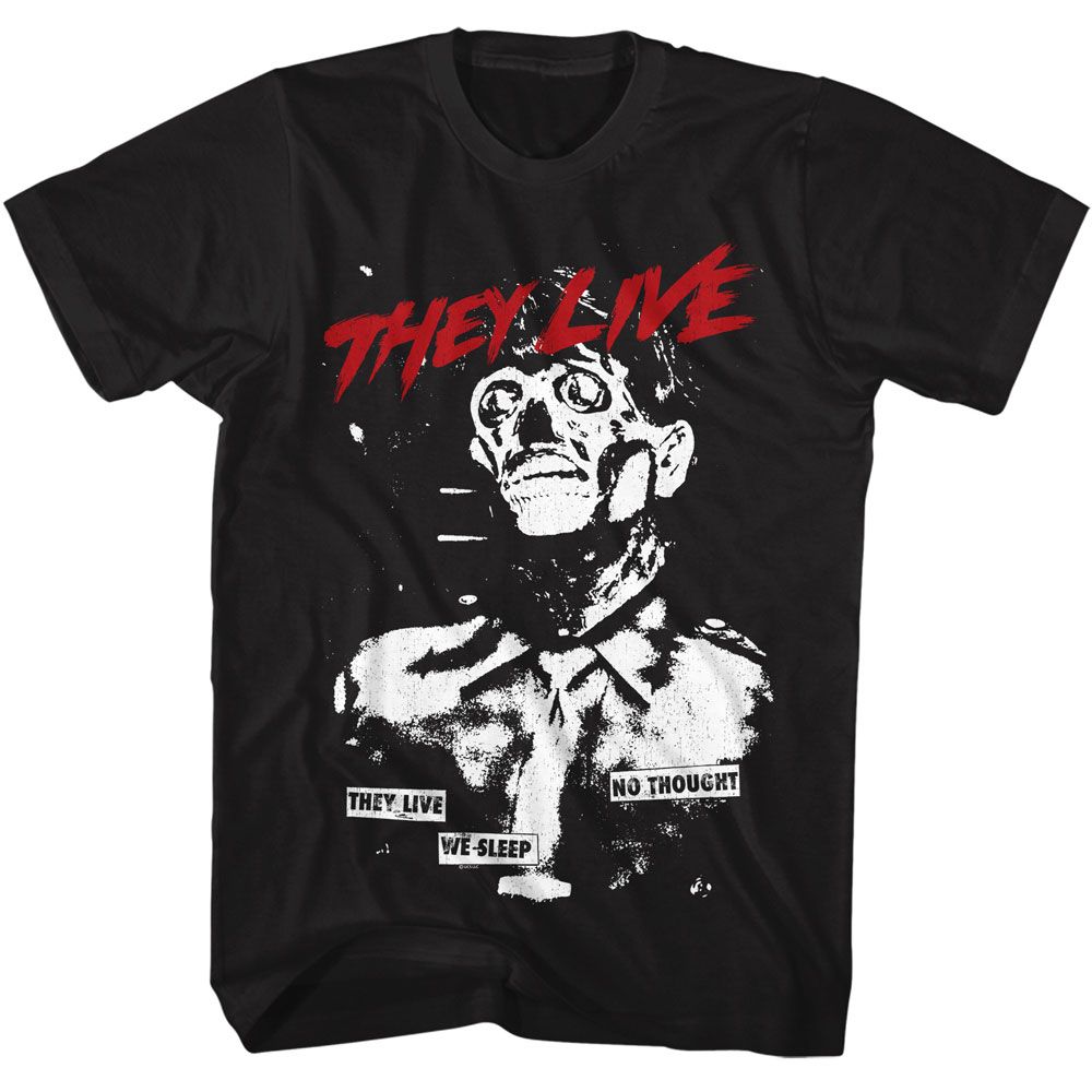 THEY LIVE Eye-Catching T-Shirt, NO THOUGHT