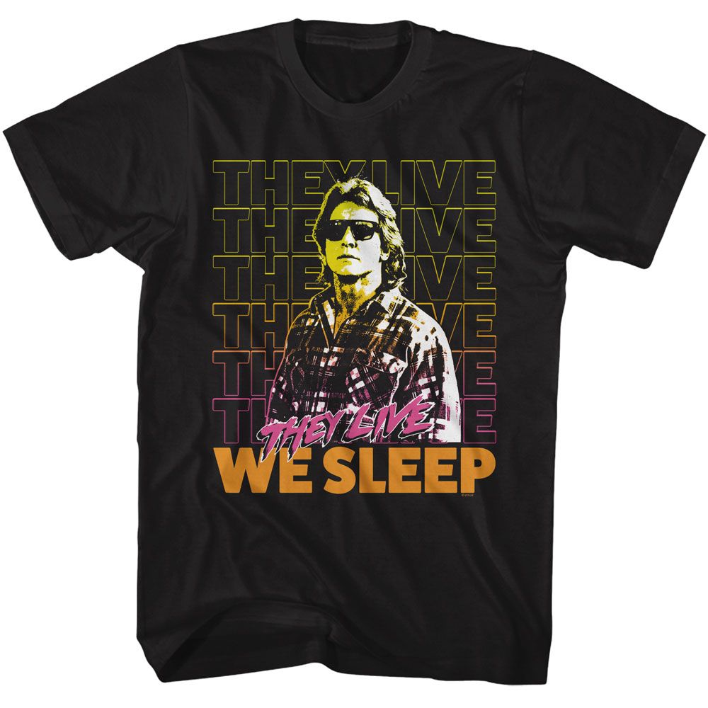 THEY LIVE Eye-Catching T-Shirt, NADA WE SLEEP