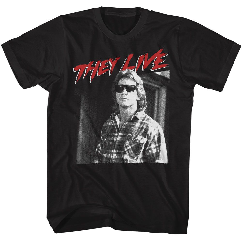 THEY LIVE Eye-Catching T-Shirt, NADA IN GLASSES