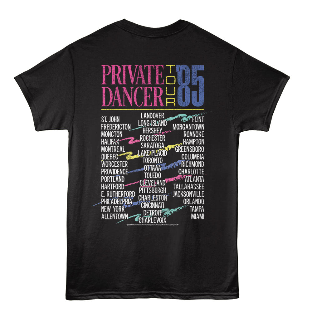 TINA TURNER Eye-Catching T-Shirt, PRIVATE DANCE TOUR