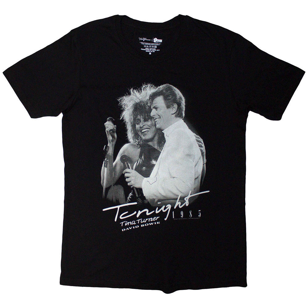 TINA TURNER &amp; DAVID BOWIE Attractive T-Shirt, Tonight 1985