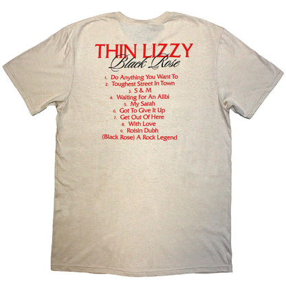 THIN LIZZY Attractive T-Shirt, Black Rose Tracklist