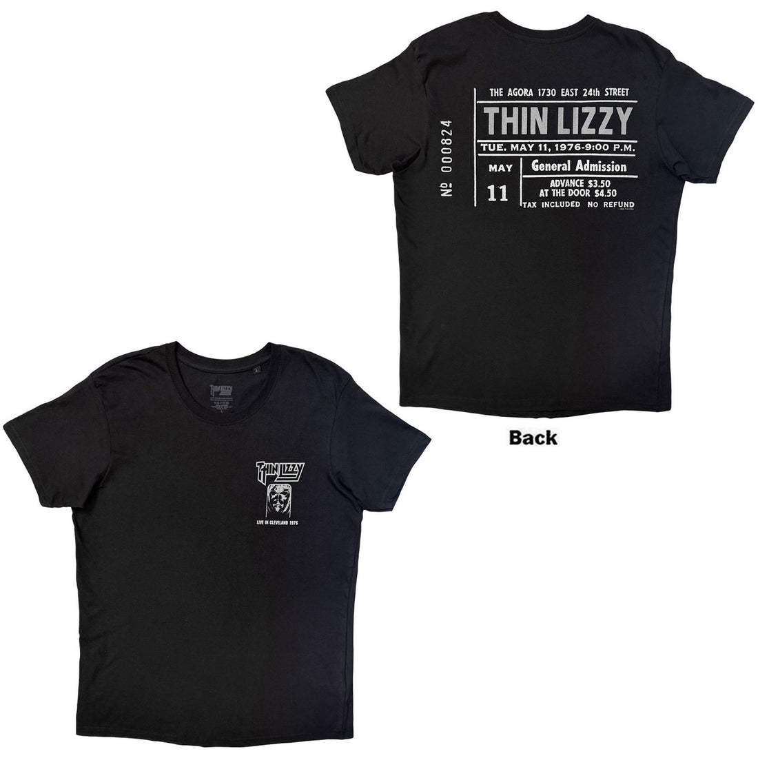 THIN LIZZY Attractive T-Shirt, Cleveland &