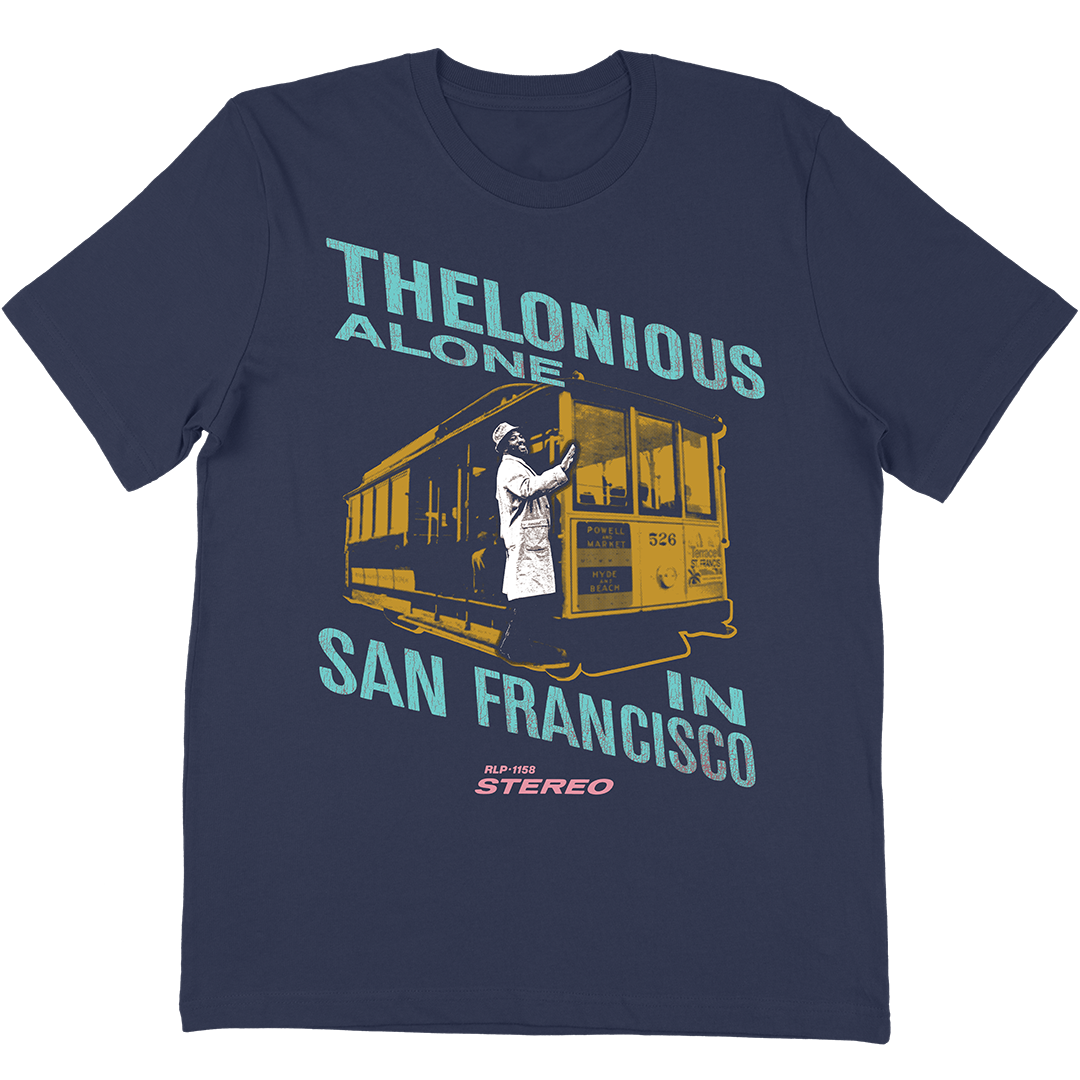 Thelonious Monk Alone In San Francisco T-Shirt In Navy