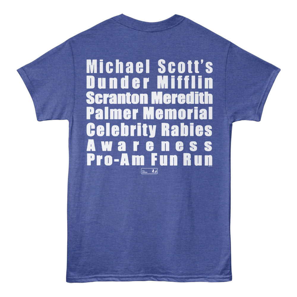 THE OFFICE Eye-Catching T-Shirt, THE OFFICE FUN RUN