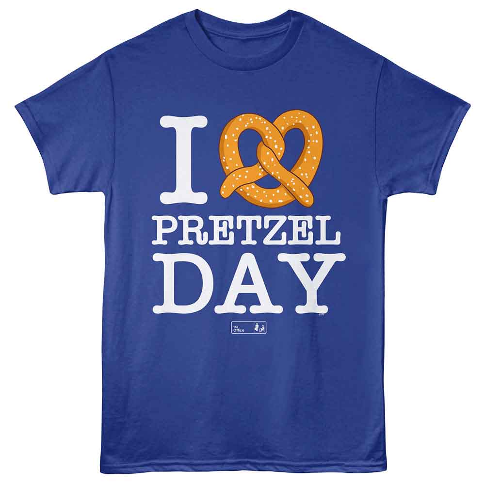 THE OFFICE Eye-Catching T-Shirt, I HEART PRETZEL DAY