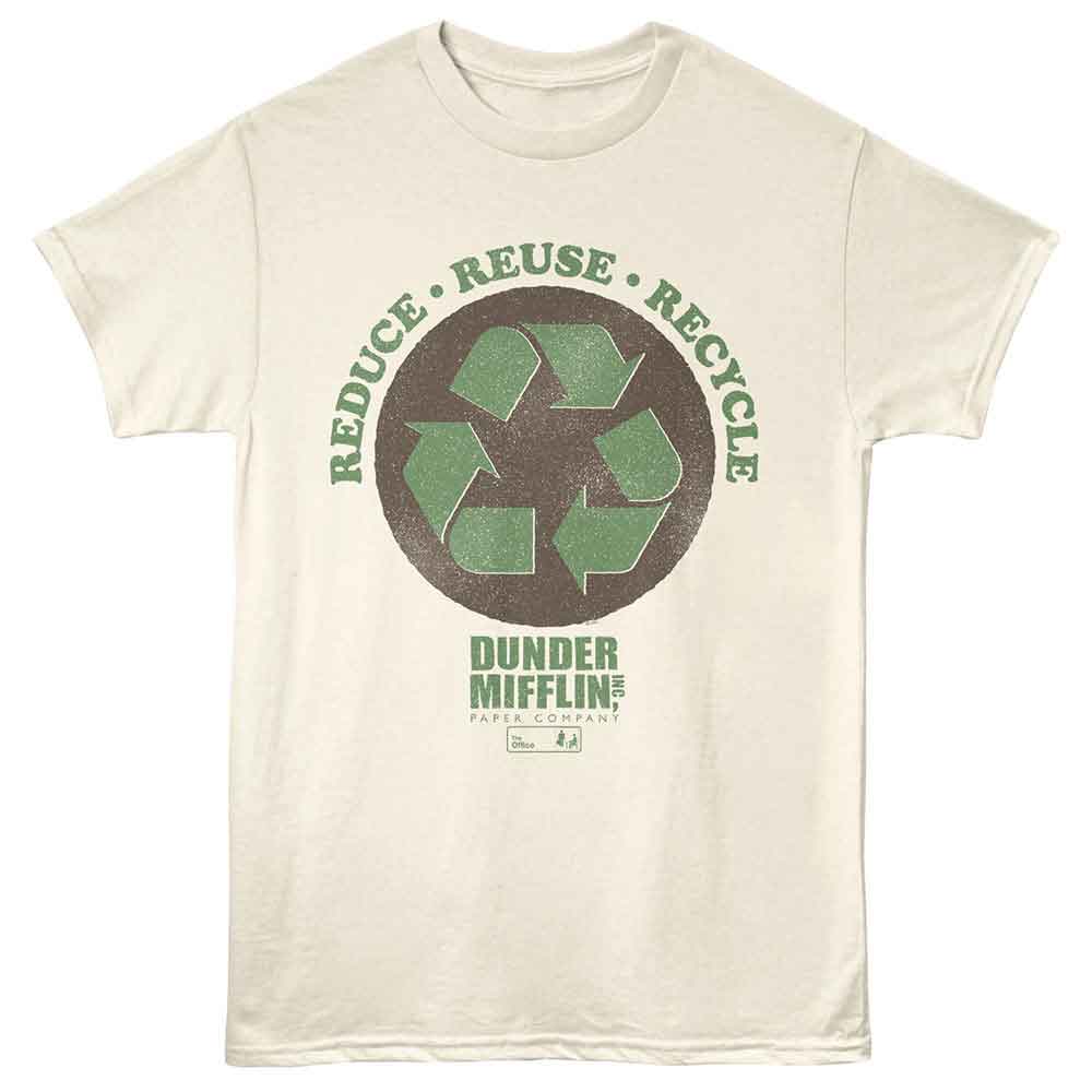 THE OFFICE Eye-Catching T-Shirt, REDUCE REUSE DUNDER MIFFLIN
