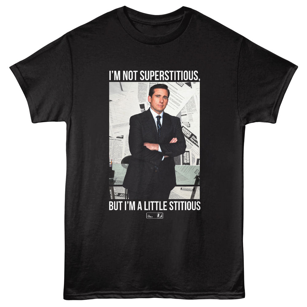 THE OFFICE Eye-Catching T-Shirt, SUPERSTITIOUS