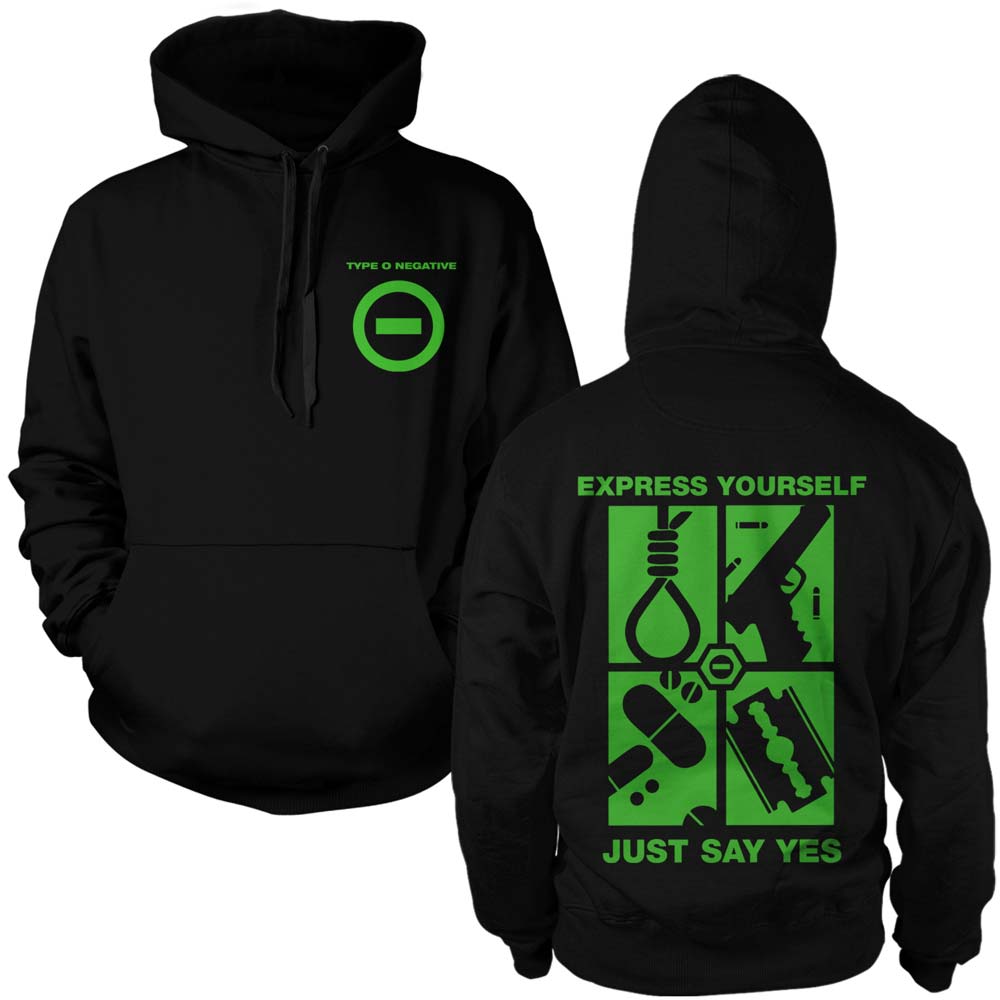 TYPE O NEGATIVE Powerful Hoodie, Just Say Yes