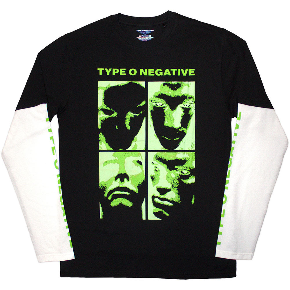 TYPE O NEGATIVE Long Sleeve T-Shirt, Faces
