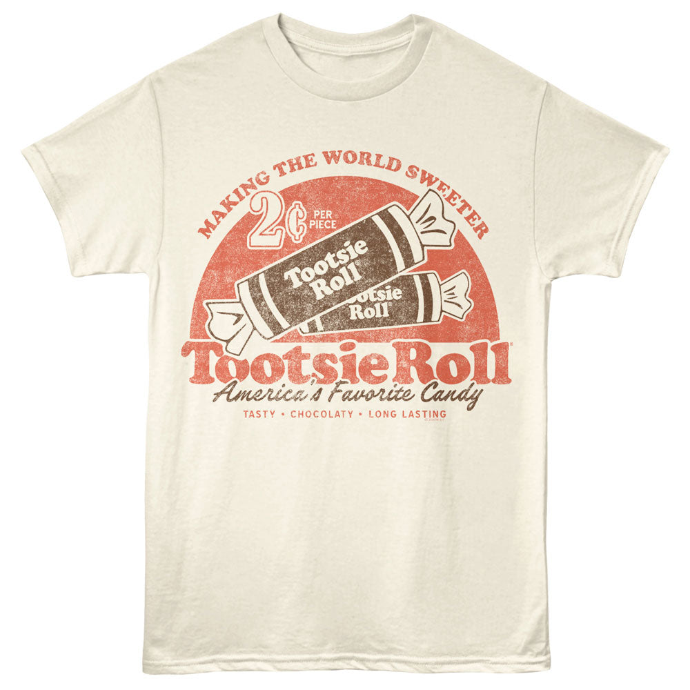 TOOTSIE ROLL Eye-Catching T-Shirt, WORLD SWEETER