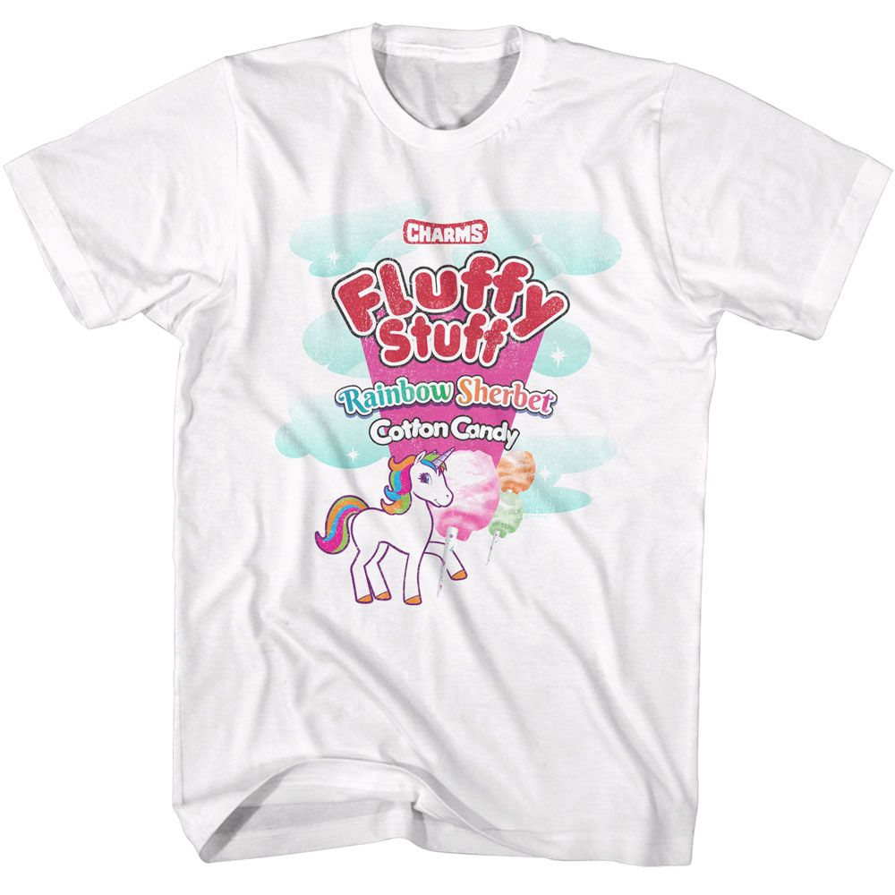 TOOTSIE ROLL Eye-Catching T-Shirt, TOOTSIE ROLL FLUFFY STUFF RAINBOW SHERBERT