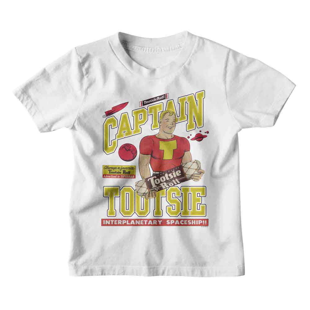 TOOTSIE ROLL Kids T-Shirt, CAPTAIN TOOTSIE