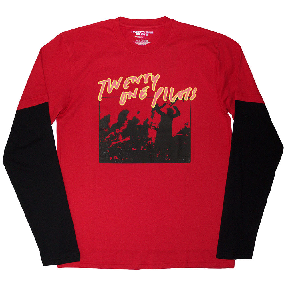 TWENTY ONE PILOTS Long Sleeve T-Shirt, Live Scribble