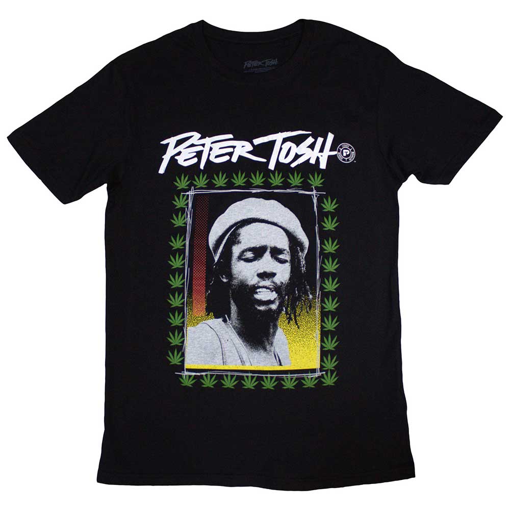 PETER TOSH Attractive T-Shirt, Leaf Frame