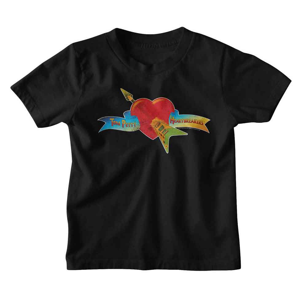 TOM PETTY Kids T-Shirt, HEART AND BANNER