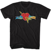 TOM PETTY & THE HEARTBREAKERS Eye-Catching T-Shirt, Heart and Banner