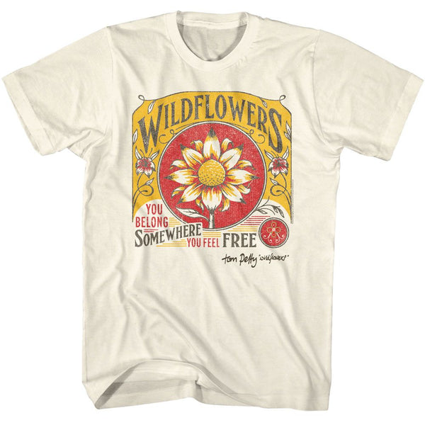 TOM PETTY & THE HEARTBREAKERS Eye-Catching T-Shirt, Wildflowers